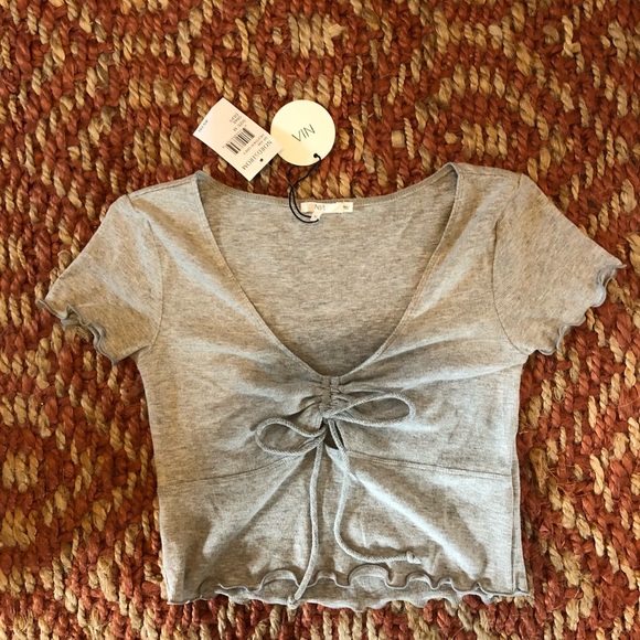 Ribbed crop top - Picture 2 of 4